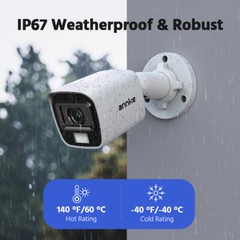 ANNKE 8CH NVR 5MP POE CCTV Security Camera System Audio Recording Outdoor H.265+