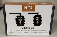 BOYO VTX400D 2.4GHz AHD Wireless Transmitter and Receiver Camera Comp&Waterproof