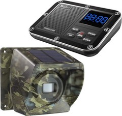Solar Driveway Alarm Wireless 1800ft Range, Outdoor Motion Detector Weatherproof