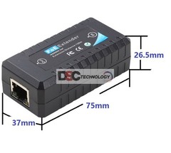 single port PoE extender 10/100mbps IEEE802.3af for IP camera PoE switch Power