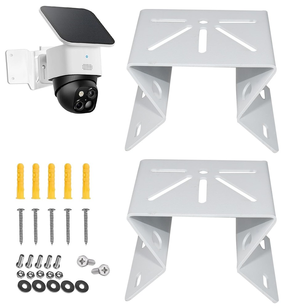 Corner Camera Mount Compatible with eufy SoloCam S340/E30/E42,eufy 4G White