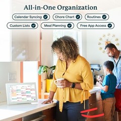 Skylight – Calendar: 15 Inch Touchscreen Smart Calendar and Chore Chart – White