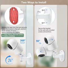 Adhesive Security Camera Mount for eufy Indoor Cam E30/C210/C220/E220, Adjust…