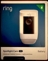 Ring Spotlight Cam Pro Battery – White NEW
