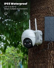 2PCS ieGeek Outdoor Solar Security Camera Wireless Home WiFi Battery CCTV IR Cam