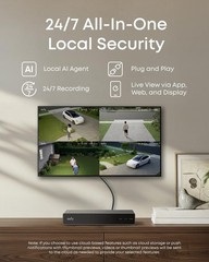 eufy PoE NVR Security Camera System S4, 24/7 Recording,16CH, 2TB HDD, AI Auto