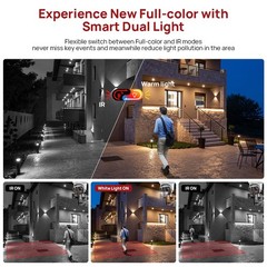 Vikylin 4K 16CH 16 POE CCTV System 8MP 5X Zoom PTZ IP Camera Full Color IR Lot