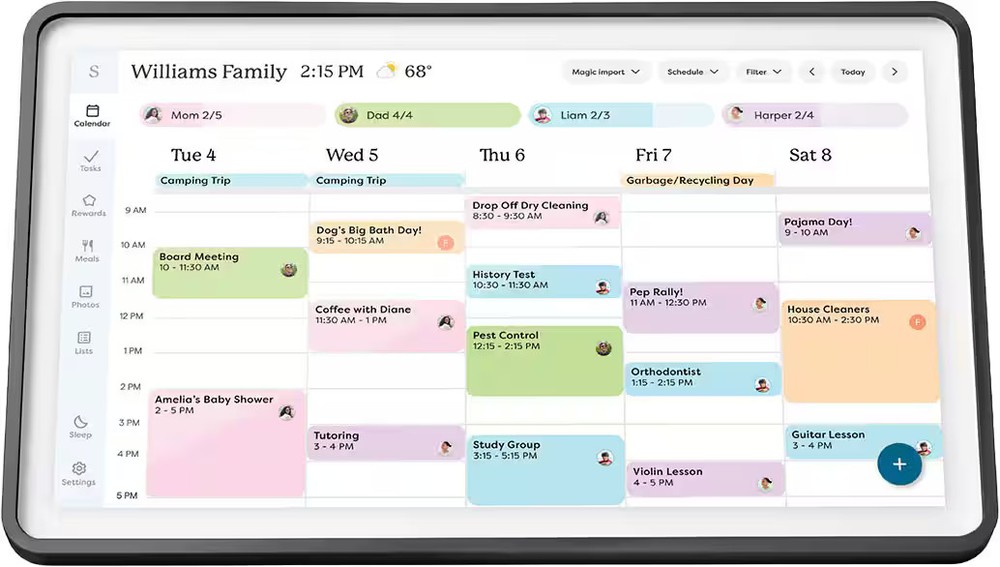Skylight – Calendar 2: 15 Inch Touchscreen Smart Calendar and Chore Chart – C…