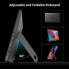 Qqh Portable Monitor 15.6 Portable Travel Monitor For Laptop 1080P Fhd Ips