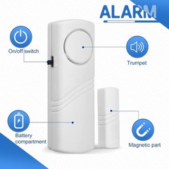 Single Wireless Door Alarm – 90dB Compact Sensor for Safety at Home/Office
