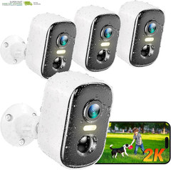 Home Security with AI Motion Detection, Color Night Vision, Siren Alarm, 2-Way T