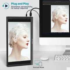 Kyy Portable Monitor 15.6Inch 1080P Fhd Usb-C Hdmi Computer Display Hdr Ips