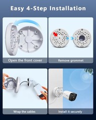 (ABS New) Security Camera Junction Box,Security Camera Bracket Outdoor,Plasti…