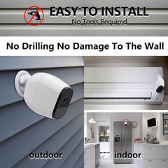 Adhesive Wall Mount Indoor/Outdoor Camera Mounts Compatible for Magnetic Arlo Pr