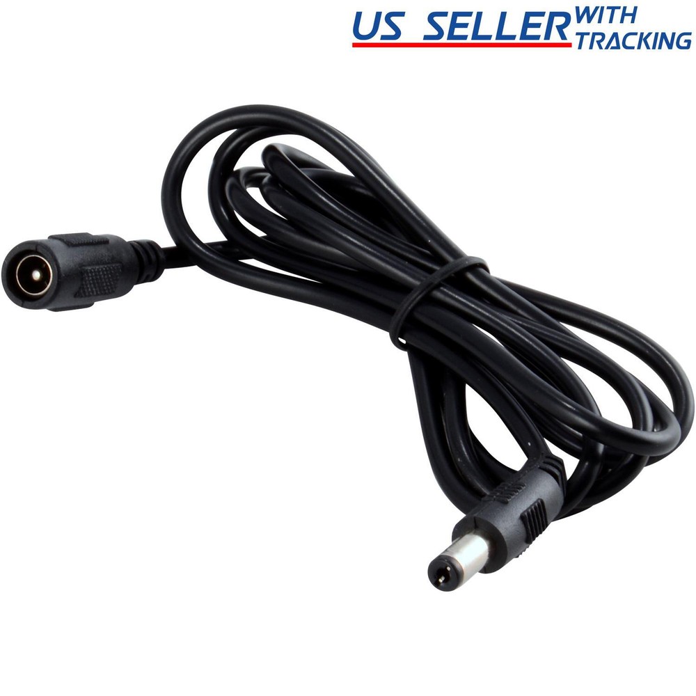 5ft DC Power Extension Cable 5.5mm x 2.1mm Male Female Cord 5 feet 1.5m