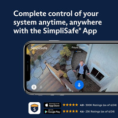 Simplisafe 8-Piece Wireless Home Security System with Optional 24/7 Monitoring