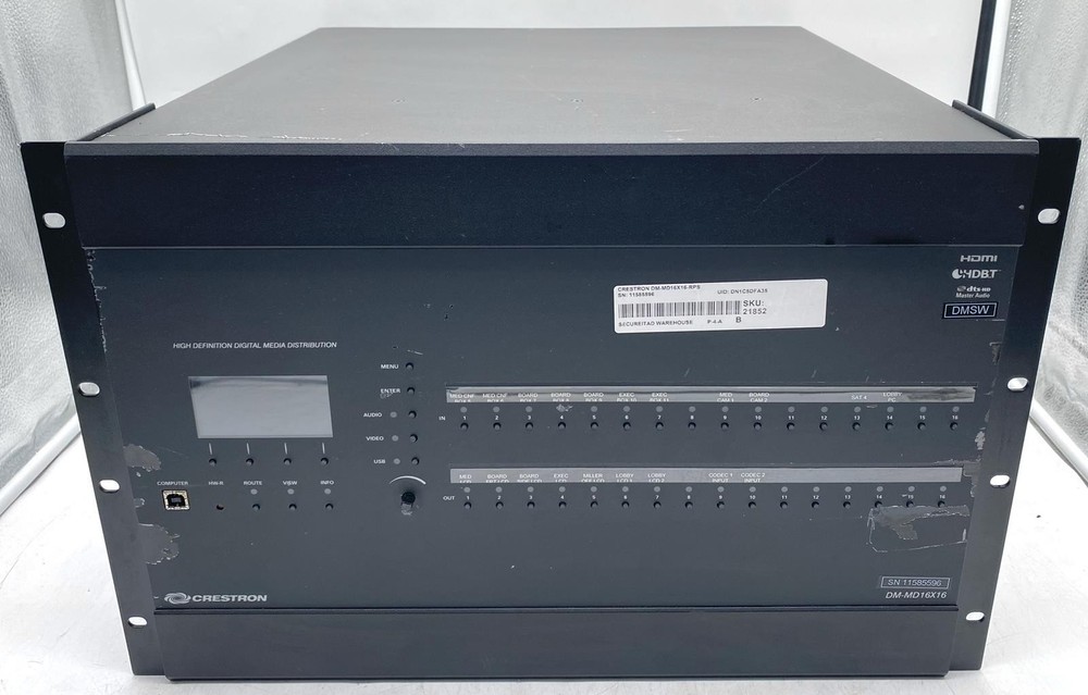 CRESTRON DM-MD16X16-RPS SWITCH N/A