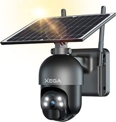 Xega 3G 4G LTE Cellular Security Camera Outdoor Solar Camera wiith SD/SIM Card