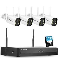 Wireless WIFI Outdoor 5MP CCTV Security Camera System 10CH 1TB NVR Home Audio
