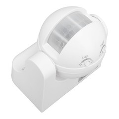 Wall Mounted PIR Motion Sensor Dusk To Dawn For LED Light (White)