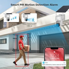 4G Solar Powered 128GB Security PTZ Ultra HD 2K 5MP Home Outdoor Camera S50-4G