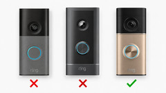 Ring Wired Doorbell Pro 3rd-Gen Retinal 4K 4″-5″ Vinyl Siding Mounts (10º – 60º)