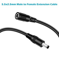 18AWG 10Ft DC Power Extension Cable 5.5×2.5mm Male To Female Barrel Plug Cord