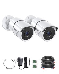 ZOSI 2 Pack 1080P Home Cameras with Audio Recording,Built-in Microphone,1920T…
