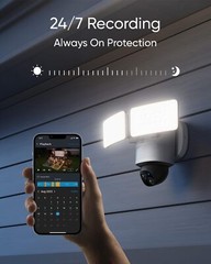 eufy Security Floodlight Camera E340 Wired 3K PTZ Dual Camera Dual-Band Wi-Fi