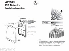 Brand New GE AP950PI Hardwired Motion for Honeywell, DSC, GE any Panels