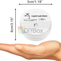 Water Leakage Alarm Detector 85dB Water Leak Sensors Flood Alert Overflow New