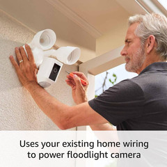 Floodlight Cam Wired plus (Newest Model), Outdoor Home or Business Security with