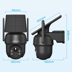 Refurbished 5MP Solar Security Camera Outdoor Wireless Pan/Tilt WiFi Audio Cams