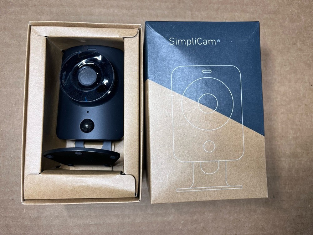 SimpliSafe Simplicam Security HD Camera SSCM1 Black | Open Box