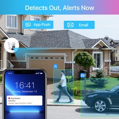 ZOSI 8CH/16CH 4K NVR 5MP POE Security Camera System AI Human Car Detect IR Audio