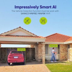 ANNKE 8CH H.265+ 5MP Lite DVR 5MP Security Camera System Outdoor Color Night 2TB