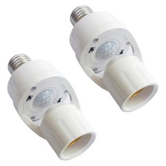 E27 PIR Motion Sensor Light Bulb Socket Adapter Auto on/Off with 4609