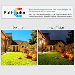 VIKYLIN 4K IP Camera 8MP Color Night Vision 2.8mm F1.0 Lens Built-in Mic IP67