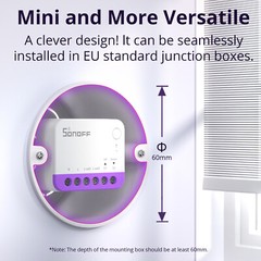 SONOFF WIFI Smart Roller Shutter Switch with Matter MINI-RBS eWeLink APP Control
