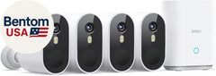 Security Cameras Outdoor Wireless, 4-Cam-Kit, 166° Ultra-Wide-Angle, Battery Pow