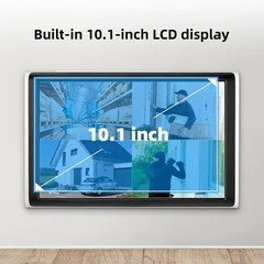 CAMCAMP Wireless Security Camera System with 10.1″ Monitor Dual Lens PTZ CCTV 2K