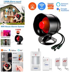 KERUI Tuya Smart WIFI Security Alarm System Kit 110dB Wireless Loud Siren Horn