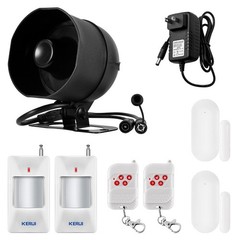110dB WiFi Burglar Alarm Kit App Controlled Door Motion Sensor Security Set