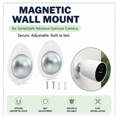 Magnetic Wall Mount for SimpliSafe Wireless Outdoor Camera Metal Holder