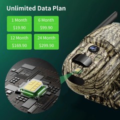 Camouflage 4G LTE Cellular Solar Powered Surveillance Security Camera for Home&O