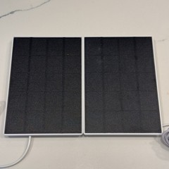 (2)AOSU 6.75” x 4.75” Large Replacement Solar Panel ONLY USB-C Security Cameras