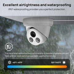 Vikylin Smartfind POE 16CH NVR MIC Dual light Color+IR 5MP IP Camera homekit Lot