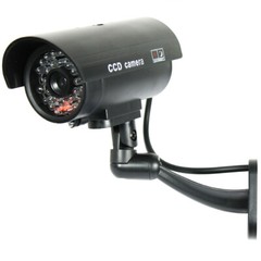 4 Pack IR Bullet Dummy Fake Surveillance Security Camera CCTV with Record Light