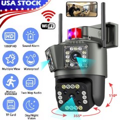 Wireless WiFi Security Camera System Outdoor Night Vision Surveillance+32GB Card