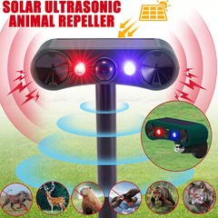 Outdoor Solar Wireless Motion Sensor Alarm 13 Sound Detector 130db Loud Noise